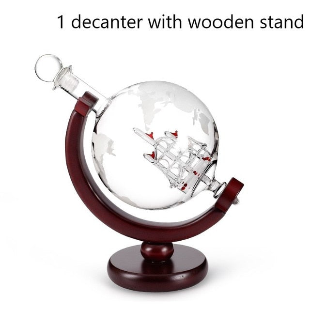 Bougy Wines | Aerator Whiskey Decanter Globe Wine Glass Set