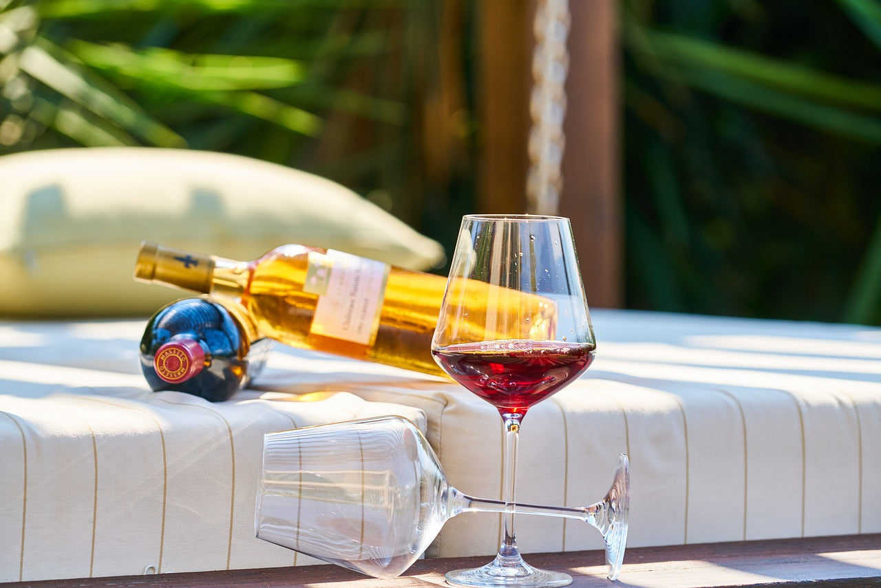 Artisanal wine rack displaying fine vintages