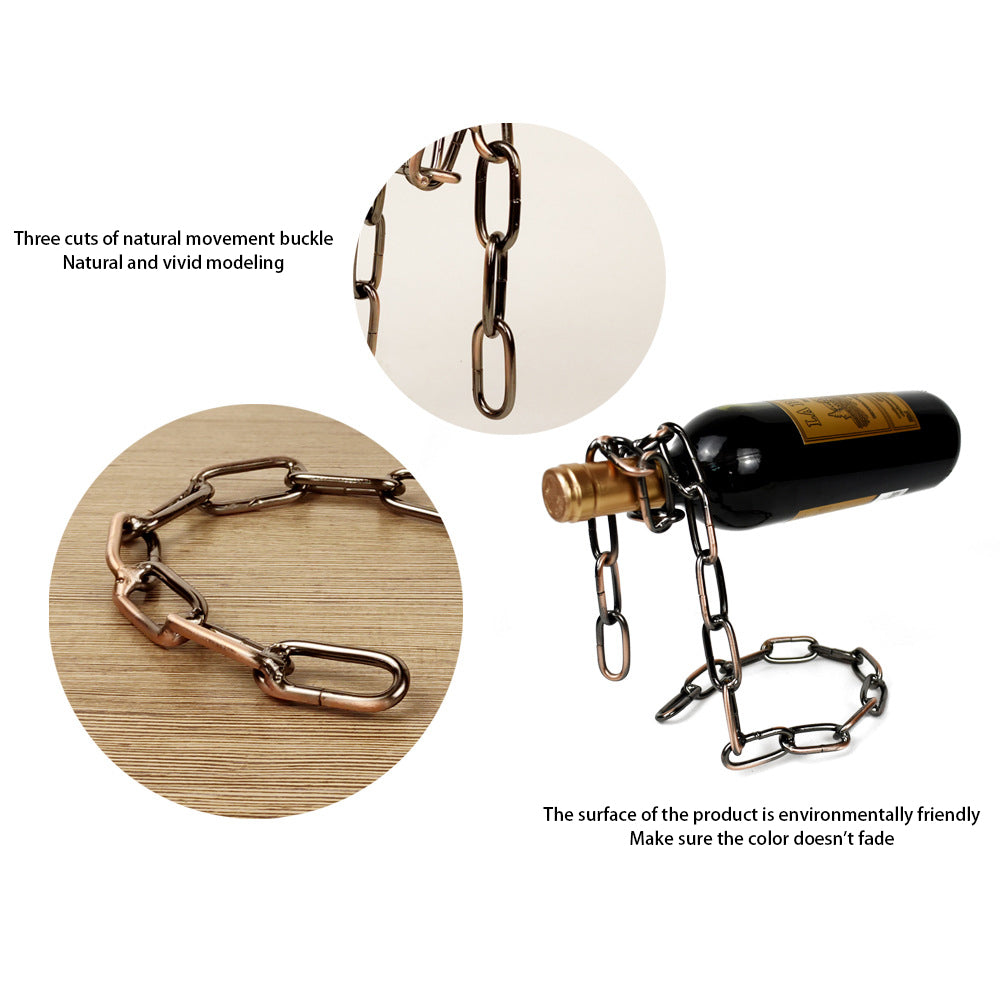 Bougy Wines | Magic Iron Chain Wine Bottle Holder