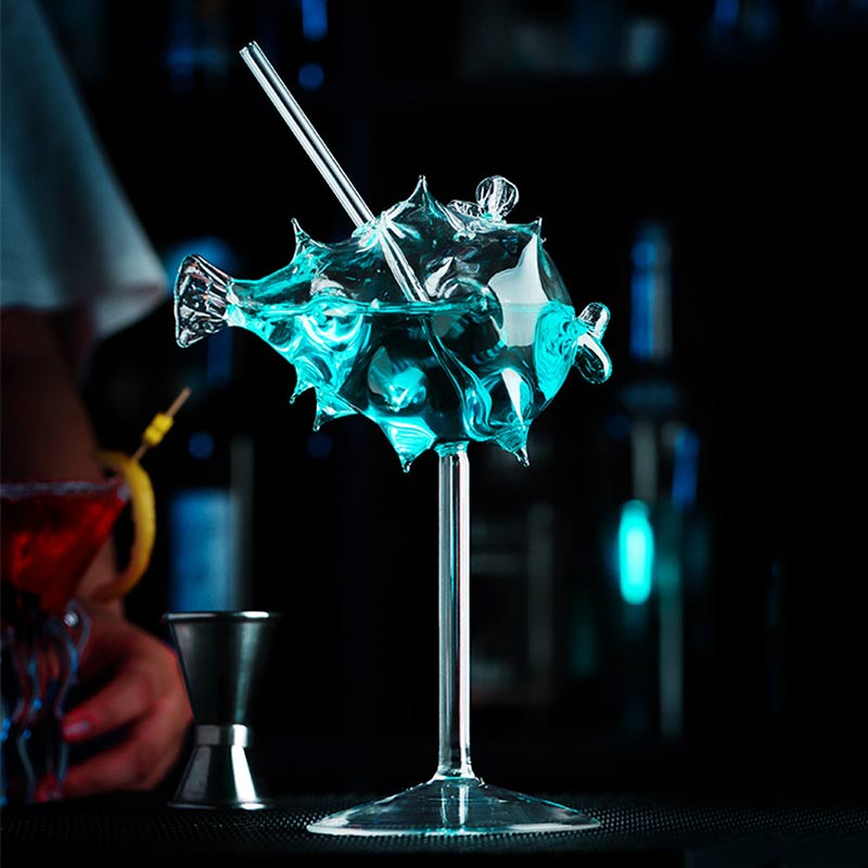 Bougy Wines | Transparent Pufferfish Cocktail Glass