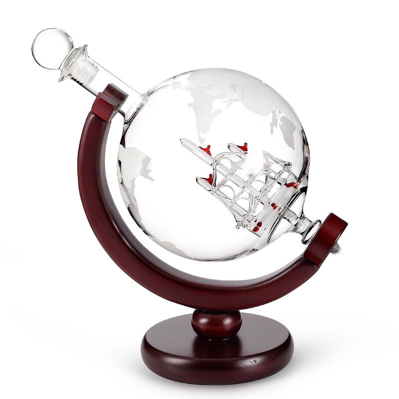 Bougy Wines | Aerator Whiskey Decanter Globe Wine Glass Set