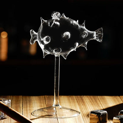 Bougy Wines | Transparent Pufferfish Cocktail Glass